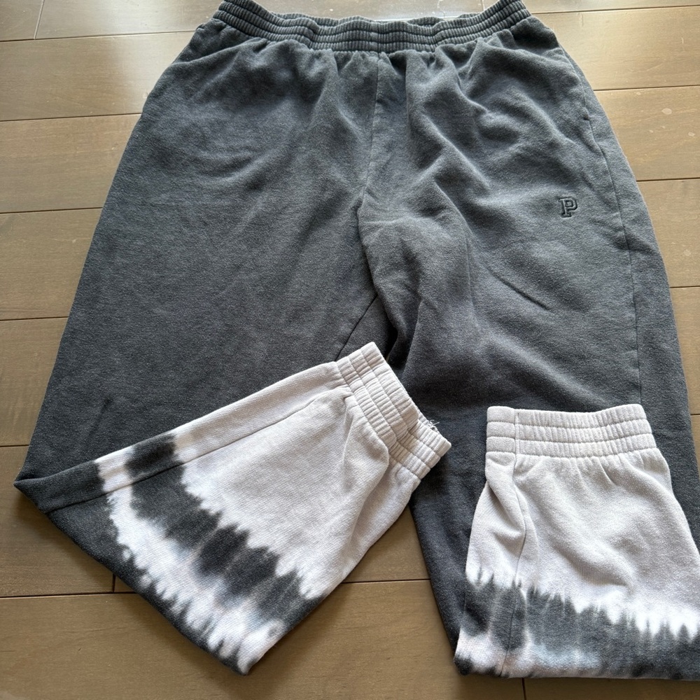 PINK Victoria's Secret Charcoal and Tie-Dye Joggers